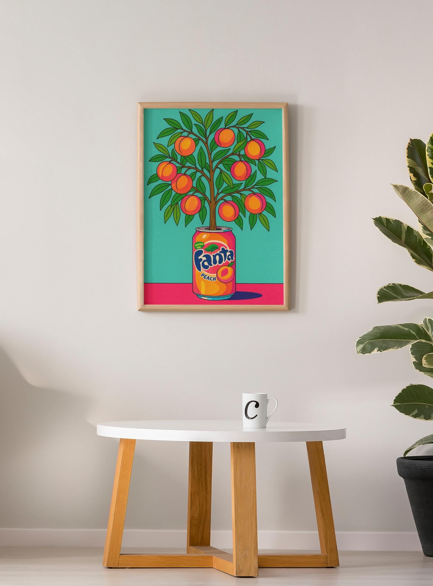 Retro pop art print — real Etsy listing sized with SnapToSize